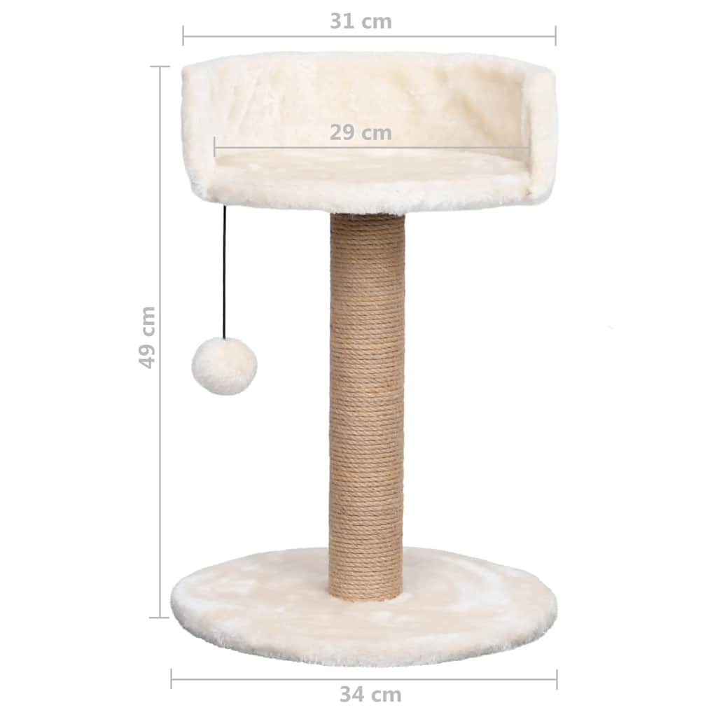 Kattenboom Met Mandje 49 Cm Zeegras - Zimpel