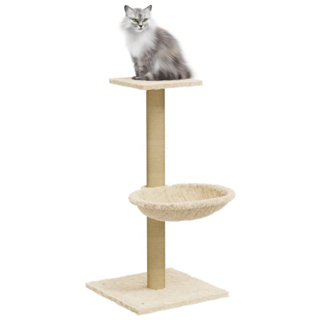 Kattenmeubel Met Sisal Krabpaal 74 Cm 3 kleuren - Zimpel