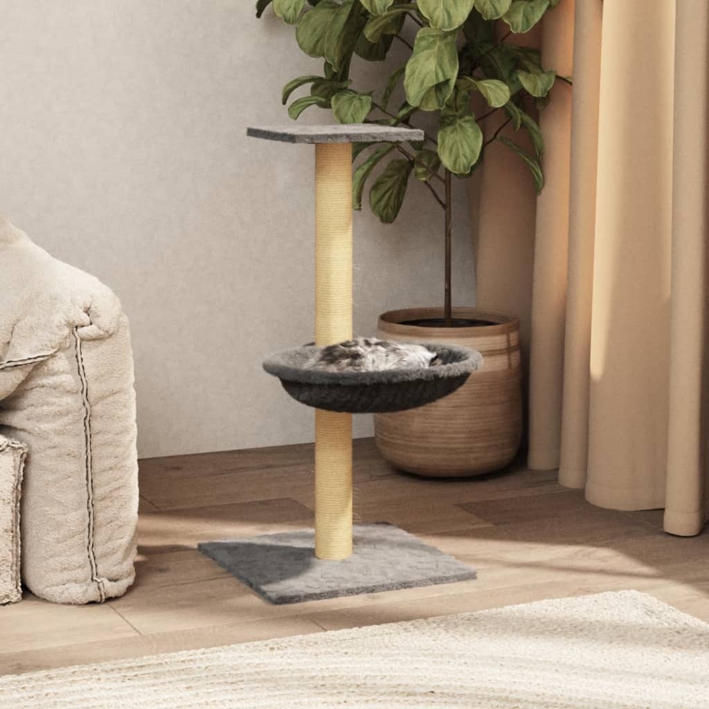 Kattenmeubel Met Sisal Krabpaal 74 Cm 3 kleuren - Zimpel