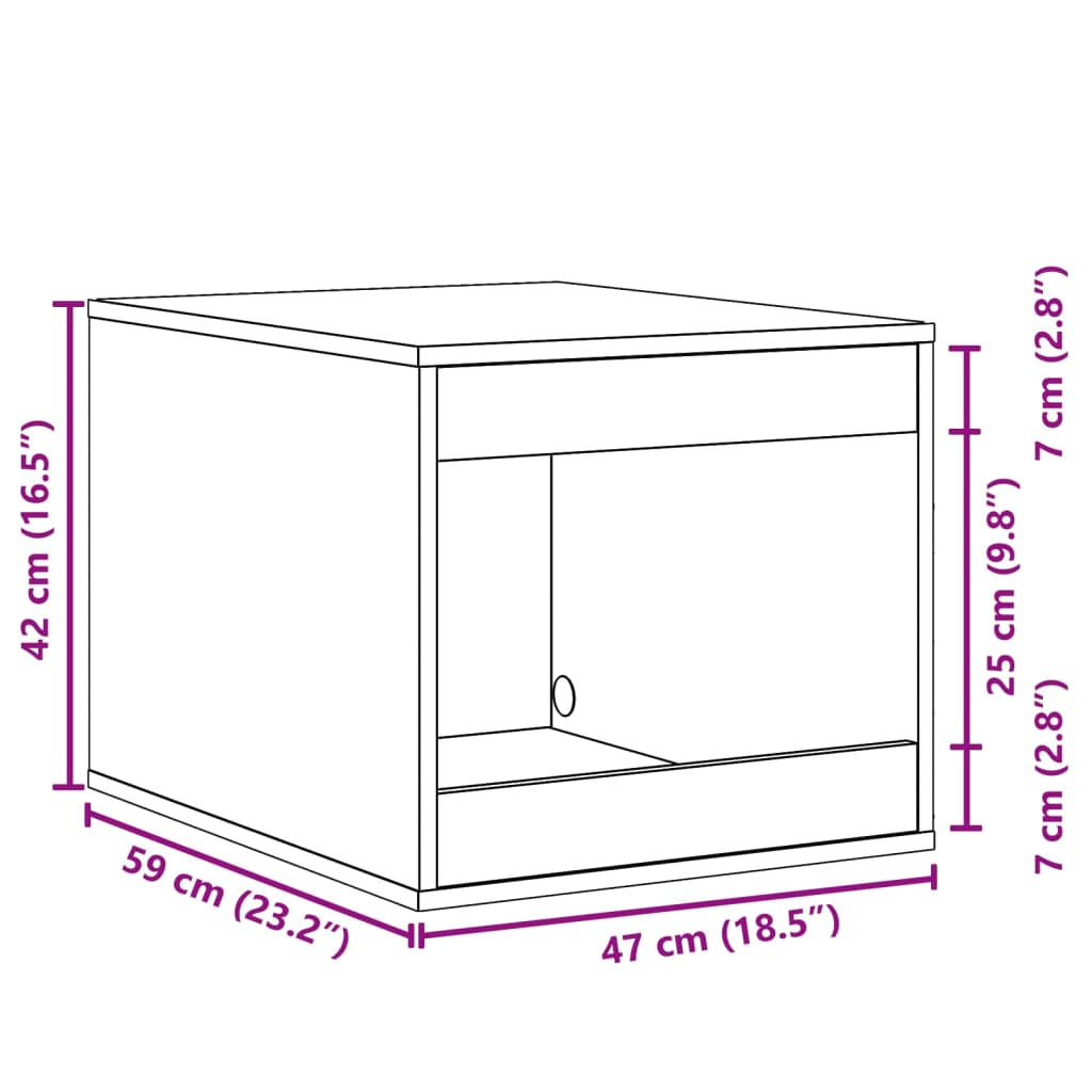 Kattenbakkast 47X59X42 Cm Bewerkt Hout - Zimpel