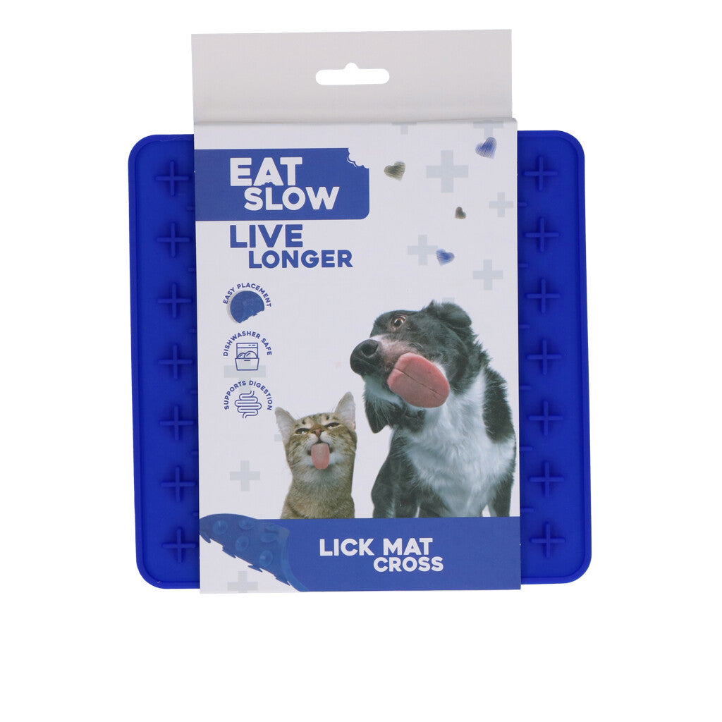 Eat Slow Live Longer Lick Mat Bones Roze