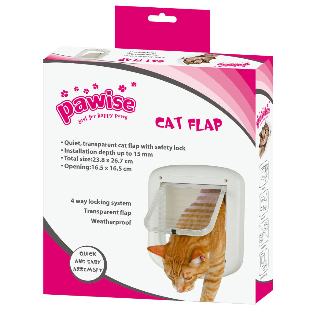 Pawise Cat Flap 23 cm x 26 cm Kattenluik - Zimpel