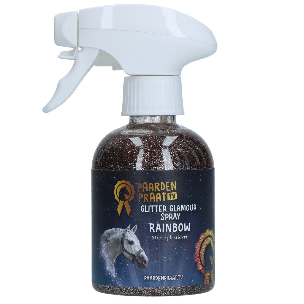 Paardenpraat TV Glitter Glamour Spray Turquoise - Zimpel