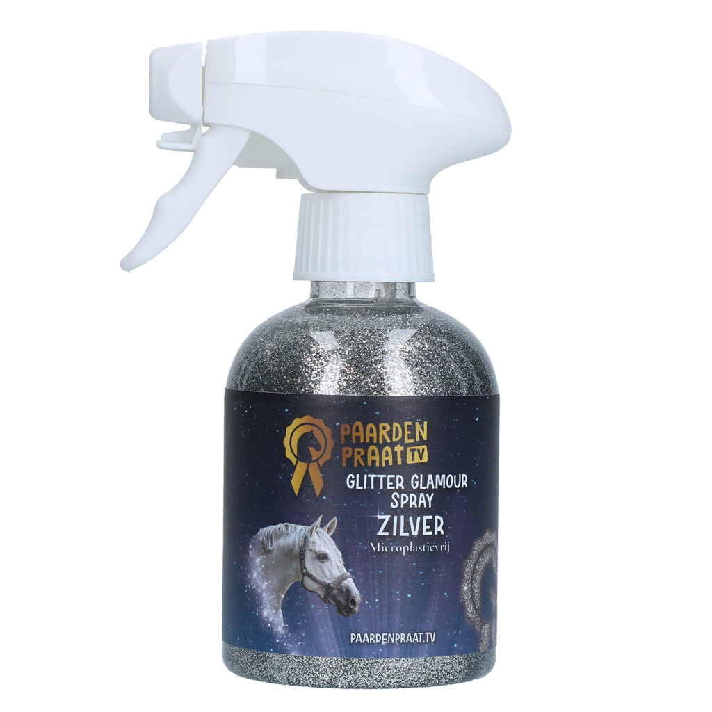 Paardenpraat TV Glitter Glamour Spray Turquoise - Zimpel