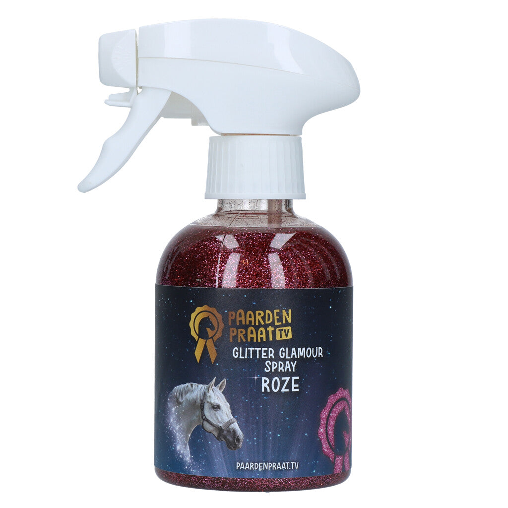 Paardenpraat TV Glitter Glamour Spray Turquoise - Zimpel