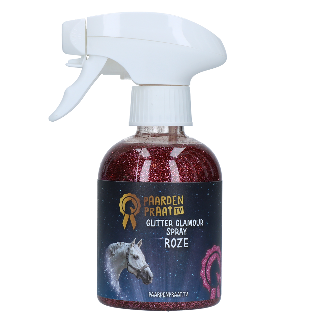Paardenpraat TV Glitter Glamour Spray Roze