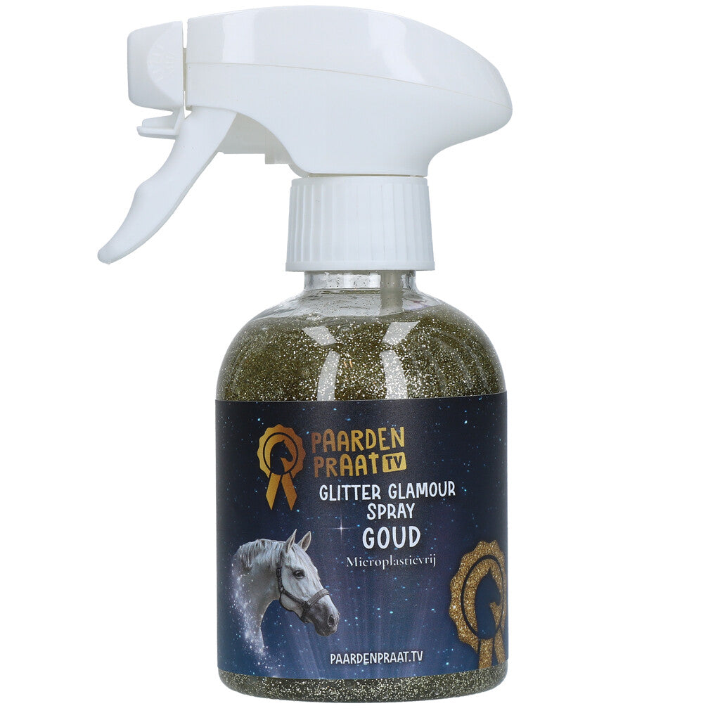 Paardenpraat TV Glitter Glamour Spray Turquoise - Zimpel