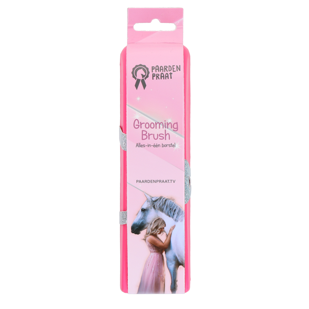 Paardenpraat Grooming Brush Roze M
