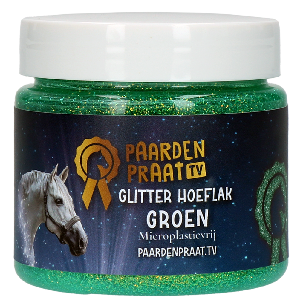 Paardenpraat TV Glitter Hoeflak Turquoise