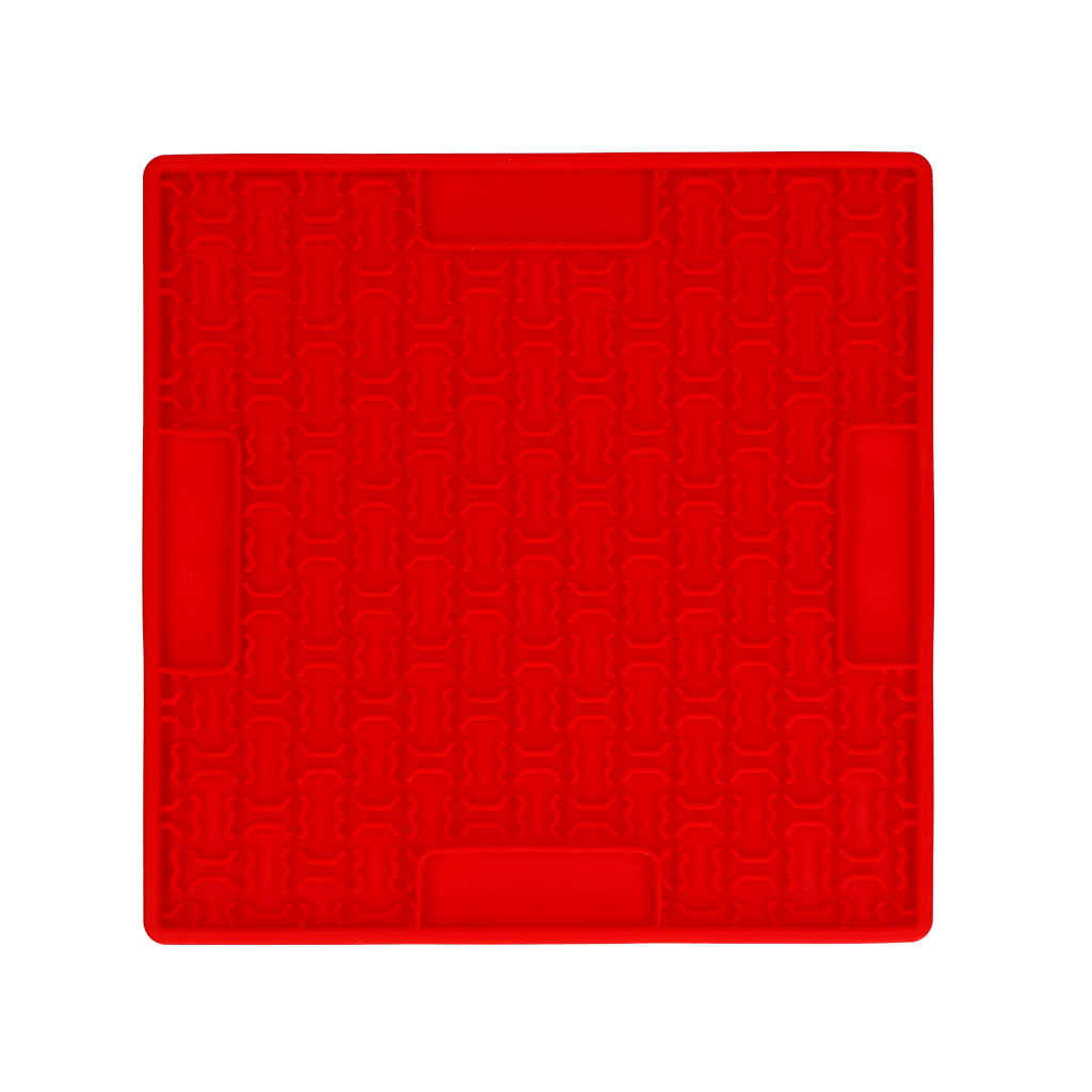 Eat Slow Live Longer Lick Mat Bones Blauw