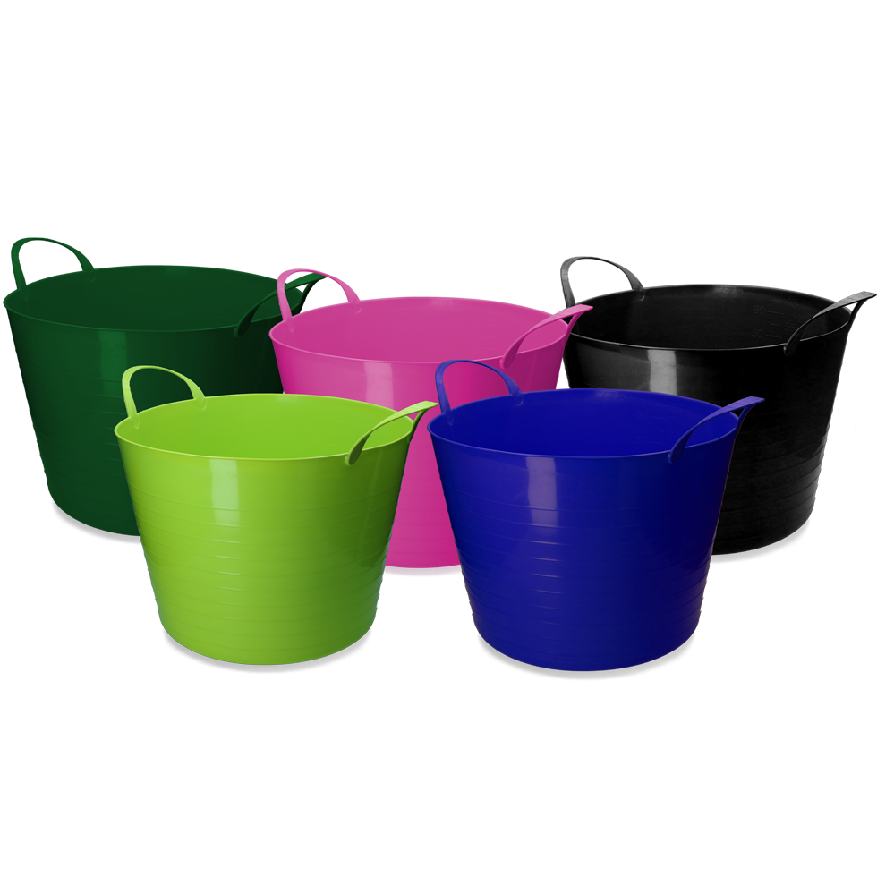 vPlast Emmer V-Trug Flexi 65 l Limoen