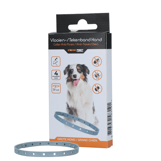Knock Pest Vlooien/Tekenband Hond 59 cm NL/FR