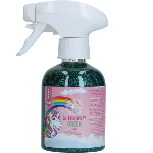 Lucky Horse Unicorn Glitterspray Groen