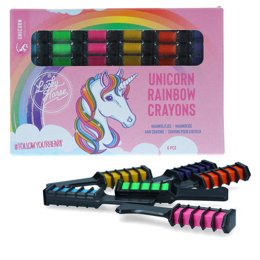 Lucky Horse Unicorn Regenboog Kleurkrijt
