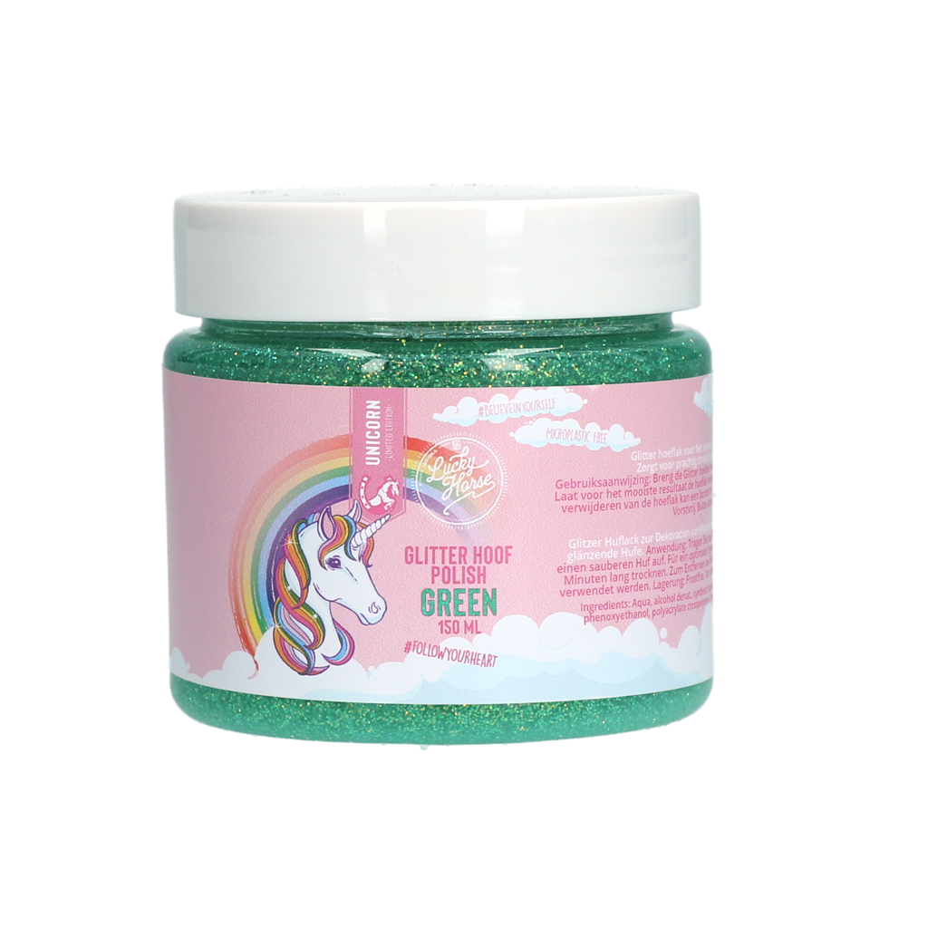 Lucky Horse Glitter Hoeflak Groen