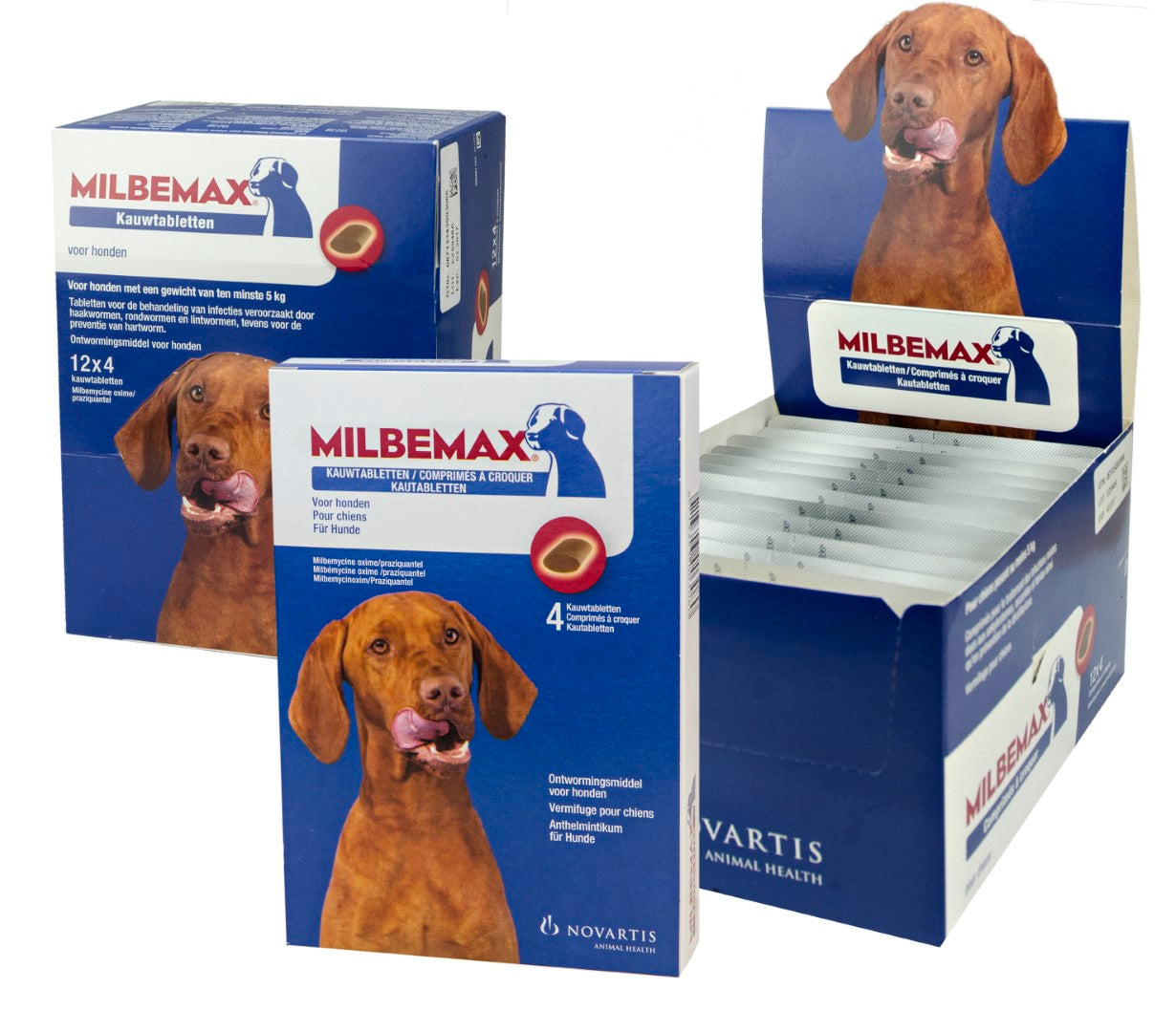 Milbemax Kauwtabletten Hond Groot Chewy 5-75kg 4 tabl.
