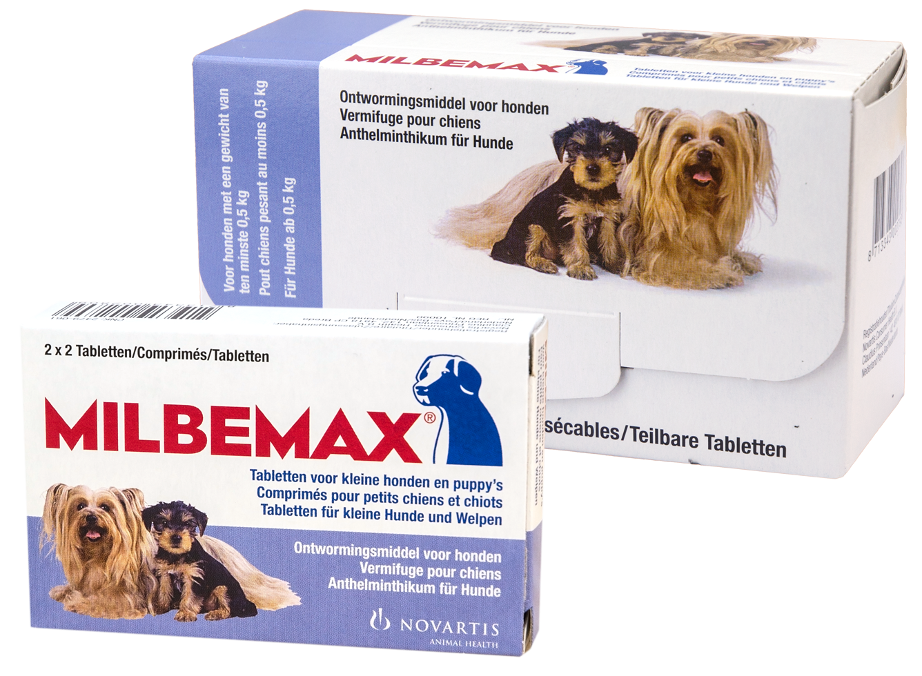 Milbemax Tabletten Puppy/Kleine hond <5kg 4 tabl.