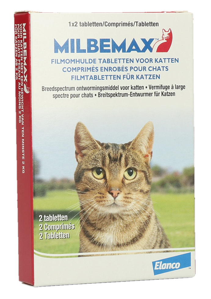 Milbemax Tabletten Kat Groot >2kg 2 tabl.