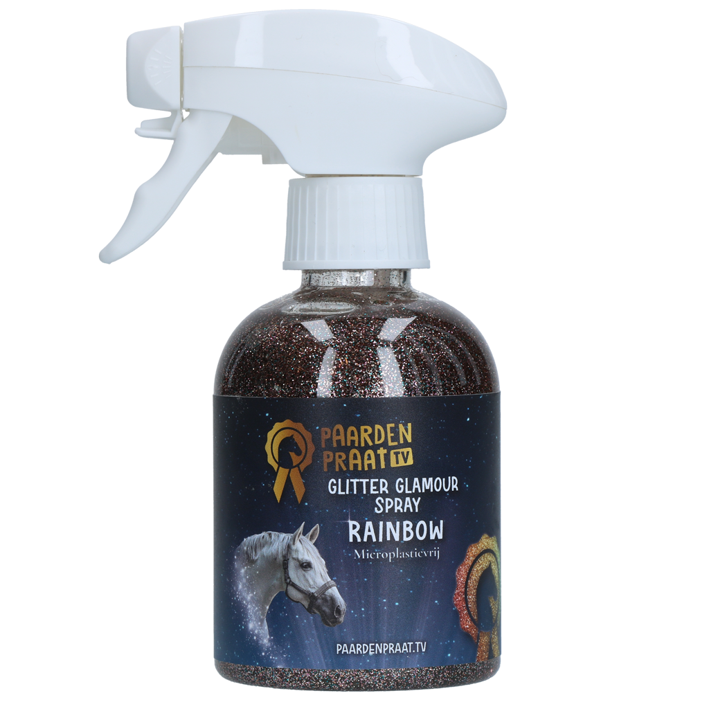 Paardenpraat TV Glitter Glamour Spray Regenboog