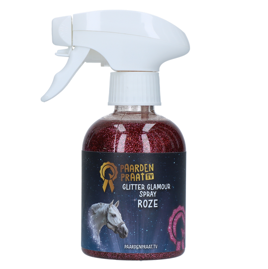 Paardenpraat TV Glitter Glamour Spray Roze