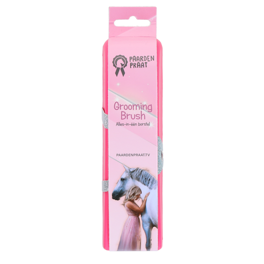 Paardenpraat Grooming Brush Roze M