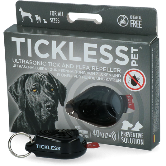 Tickless Pet minimaal 6 maanden bescherming Zwart