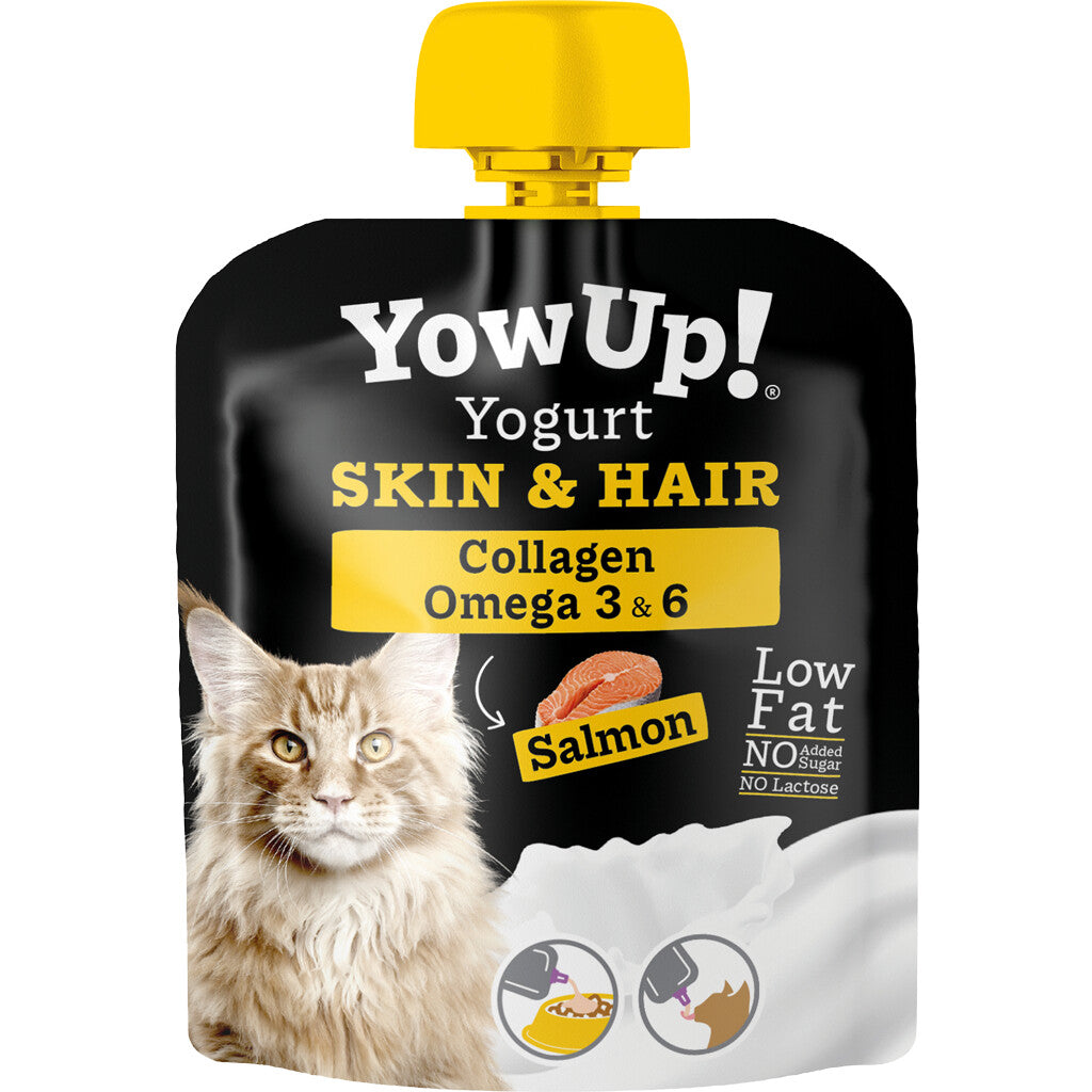 YowUp Yogurt Cats Salmon Skin & Hair (Doos 10 stuks) - Zimpel